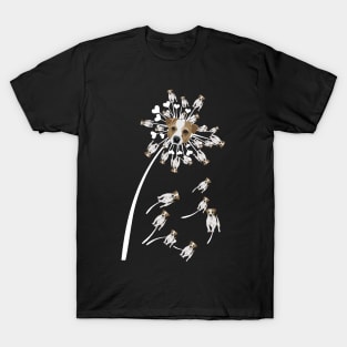 Jack Russell Terrier Flower T Shirt, Dog Dandelion T-Shirt